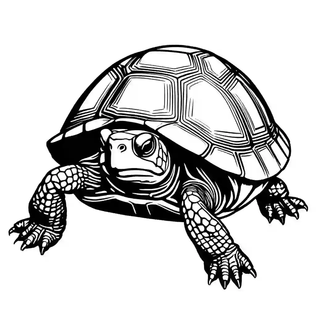 Eastern Box Turtle coloring pages